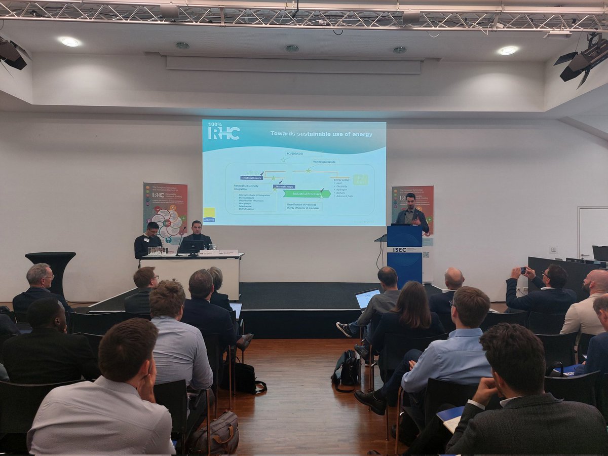 The #100RHC session at #ISEC2024 in Graz 🇦🇹 covers a wide range of #renewable heating & cooling technologies.