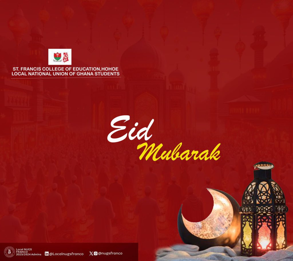 Eid Mubarak to Ghanaian students 
<a href="/NUGS_National/">NUGS NATIONAL SECRETARIAT</a>  <a href="/MuslimMatters/">MuslimMatters</a> 
<a href="/nugs_uenr/">𝐔𝐄𝐍𝐑_𝐍𝐔𝐆𝐒</a> <a href="/nugs_uenr/">𝐔𝐄𝐍𝐑_𝐍𝐔𝐆𝐒</a>