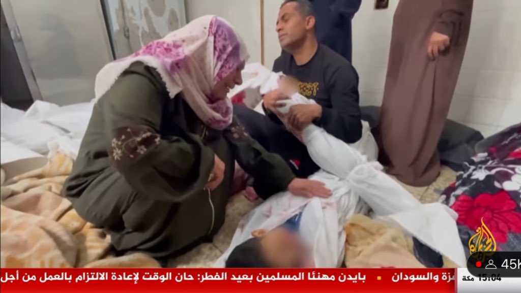 Meet Nidal Abda, a husband and a father, who spent his Eid at the morgue, surrounded by the dead bodies of his wife and children, who were killed by bombs from Israel, paid for by your tax dollars.