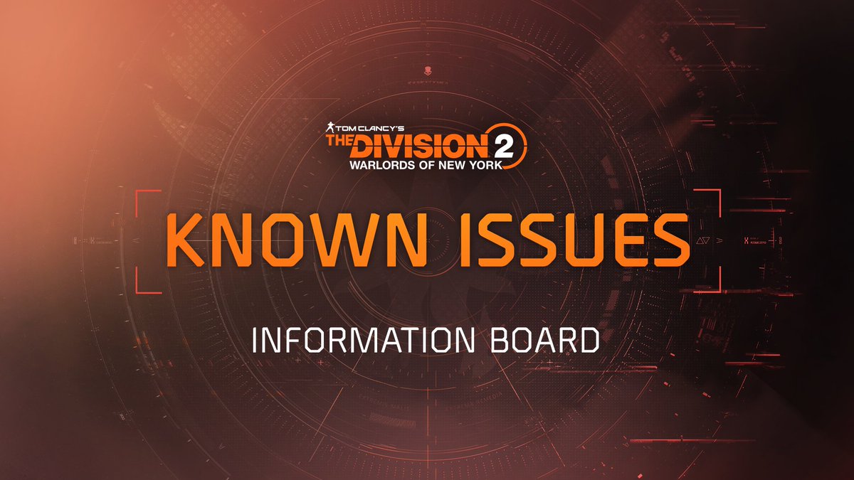 Known Issues Board Update 📢 We're currently addressing a range of UI glitches, missing textures, and loading issues affecting players on PlayStation. We'll keep you posted on the fixes. 🔗 ubi.li/KnownIssues