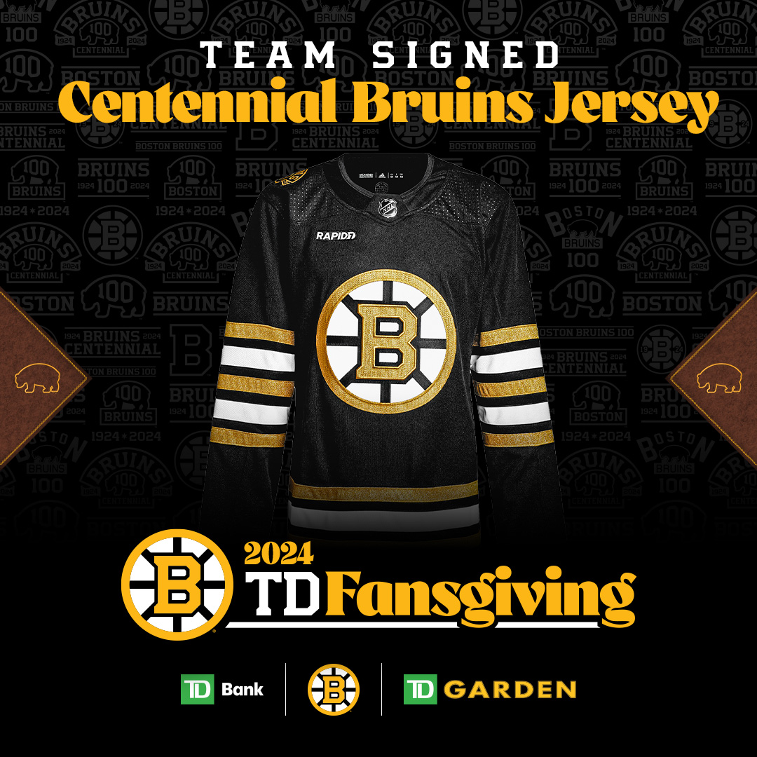 Today for #TDFansgiving, FIVE fans will win a team signed Centennial Bruins jersey! Enter now for your chance to win one of these or the other exciting prizes to come. RT #TDFansgiving once you have entered! --> bit.ly/3VSLptM