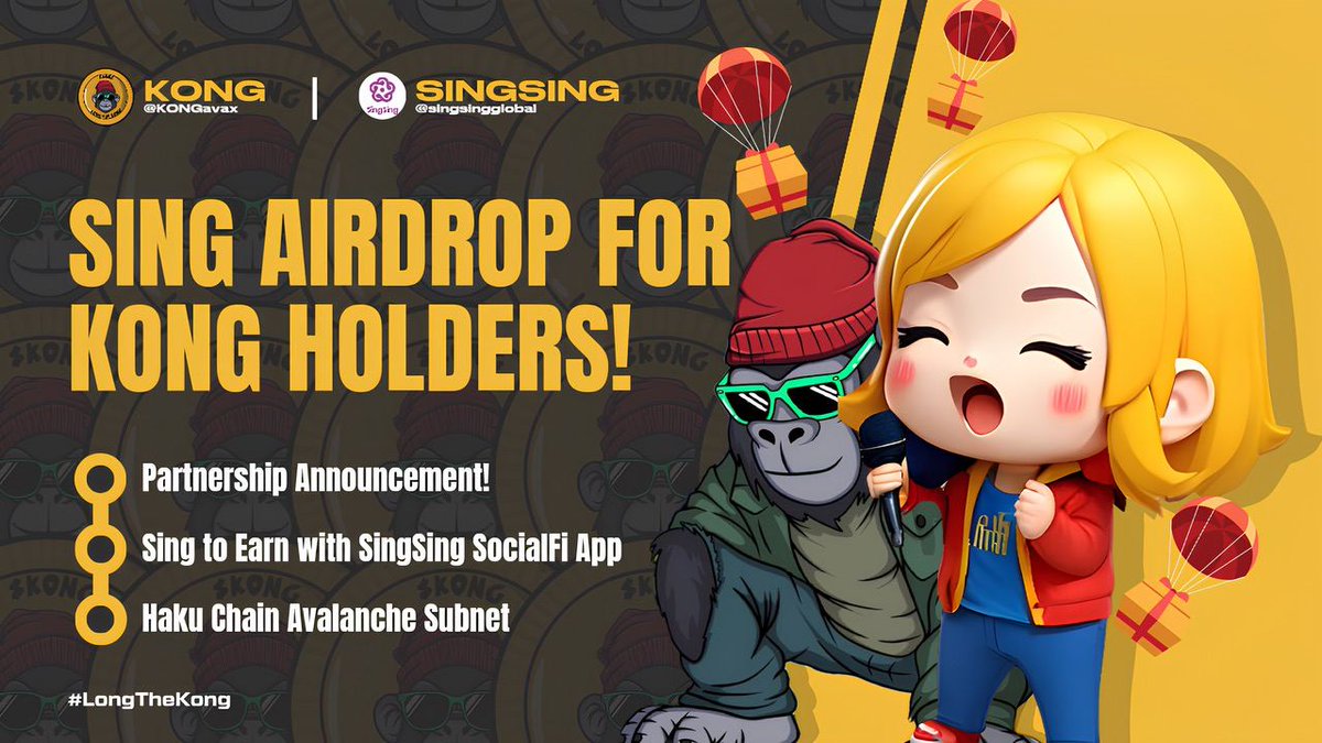 We're excited to announce our partnership with @singsingglobal, a pioneering SocialFi app that's transforming user engagement for singing through contests and social voting. Together, we'll be collaborating on the launch campaign for Haku Chain, a native yield-earning #Avalanche…