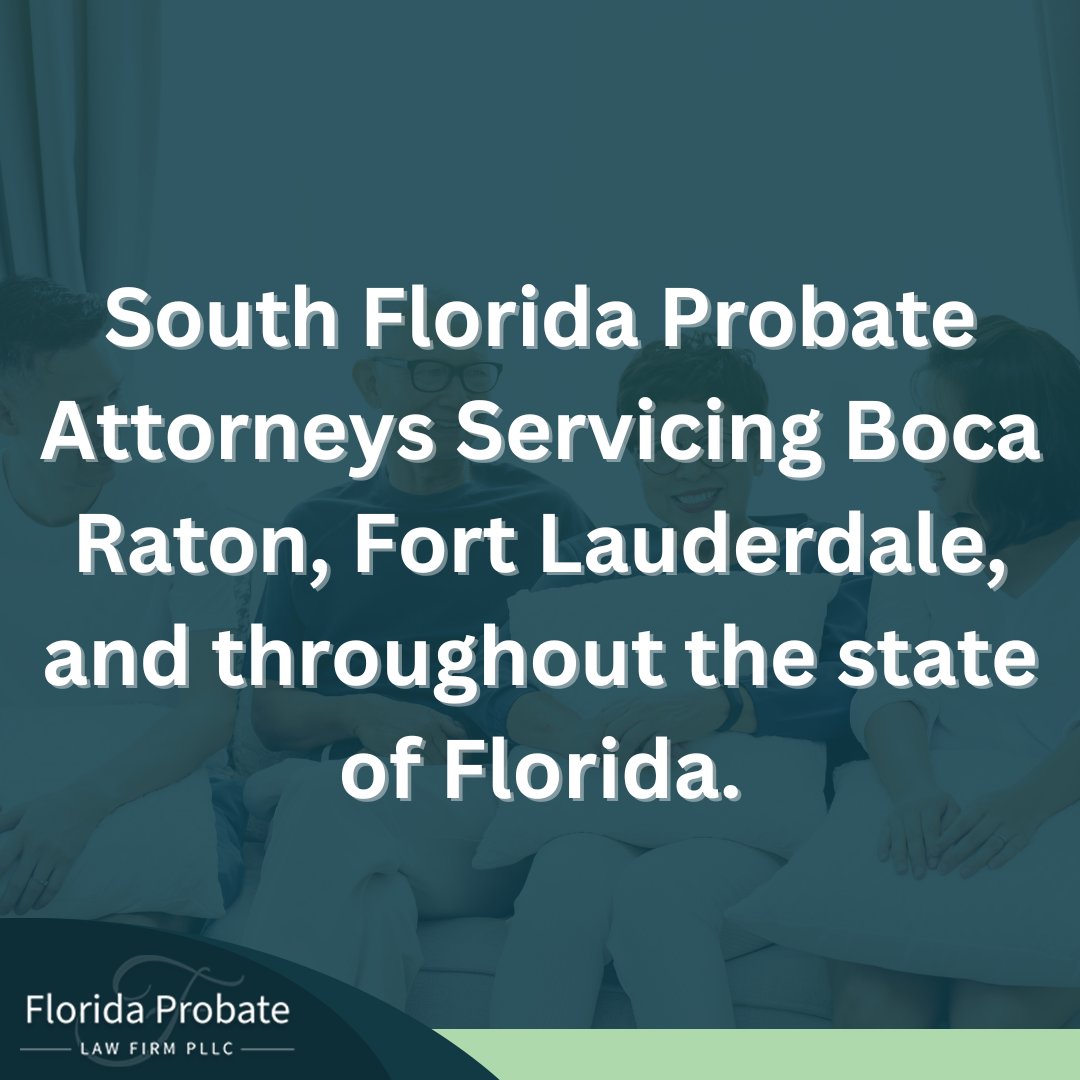 South Florida Probate Attorneys Servicing Boca Raton, Fort Lauderdale and throughout the state of Florida.

Contact us today for a free 30-minute consultation.

#probatelaw #floridaprobate #floridaprobateattorney
