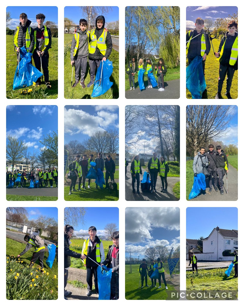 As part of Wellbeing Week our TY's did a 'Clean Up', focusing on Loreto pk, Churchtown village, all local bus stops and surrounding roads 🧹🗑️ having a positive relationship with you Community and taking care of your Community is an integral part of Wellbeing #WeAreSalle