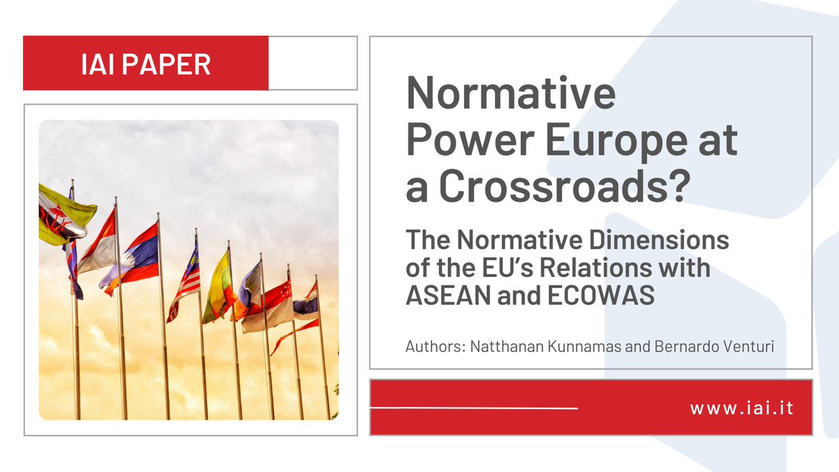 To what extent can the #EU exert normative pressure on the Association of Southeast Asian Nations (#ASEAN) and the Economic Community of the West African States (#ECOWAS)? Learn more in this #IAIPaper by @KunnamasN & @bervent ➡️ iai.it/en/node/18287