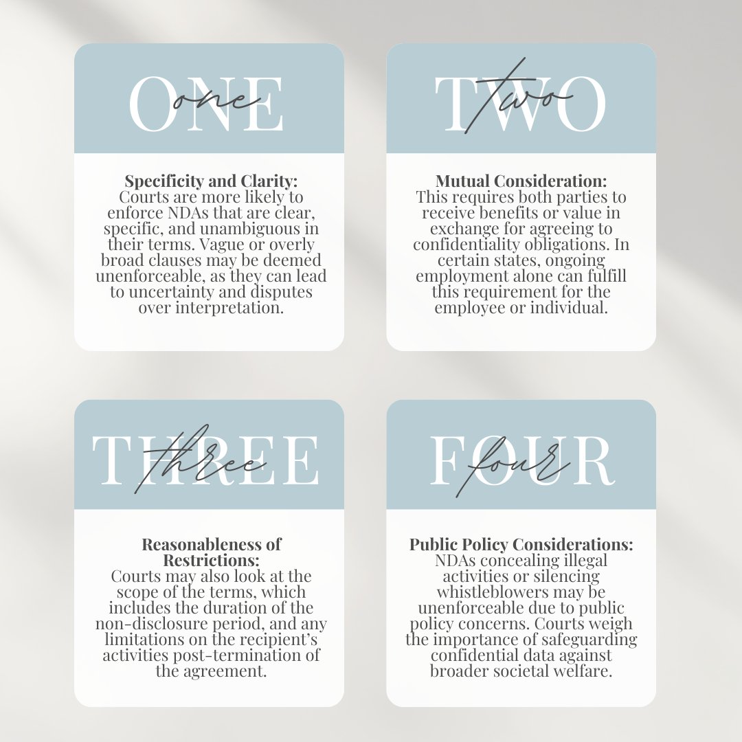 wagnerlegalpc's tweet image. 💼 Unlock the secrets to NDA enforceability! 🔒

For more insights on navigating the legal landscape, check out our latest blog post! #NDAs #LegalTips #Enforceability

wagnerlegalpc.com/blog