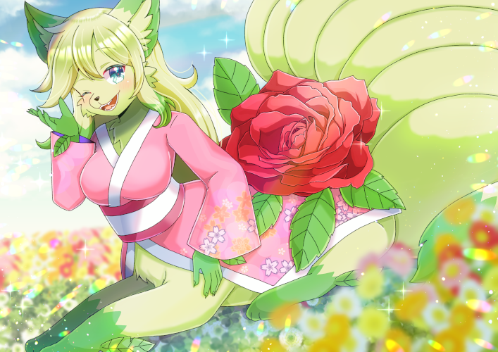 「ケモナーがトレンド入ってたのでケモノイラストを…ケモノ良いよね #furry #」|ヒヨヨ@skeb募集中のイラスト