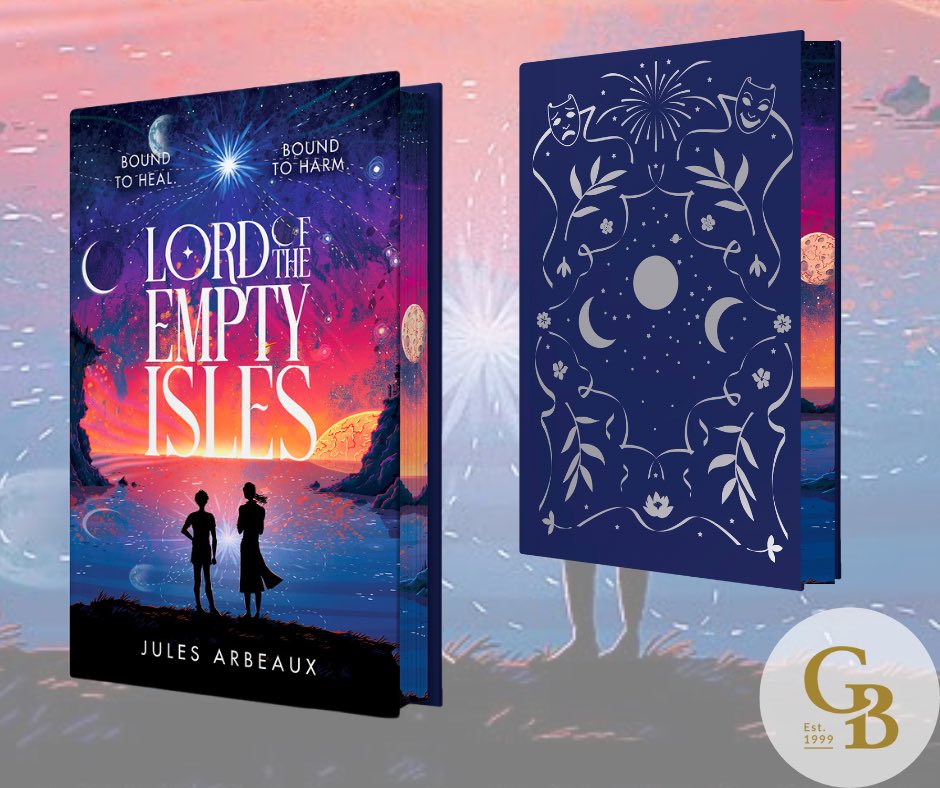 Our GSFF Book of the Month for June is  is a brilliant and heartfelt sci-fi debut - Lord of the Empty Isles by @JulesArbeaux ✨🌌💫 Our edition has a beautiful digitally sprayed edge matching the cover and hidden foiling. It will be signed and numbered by the author!