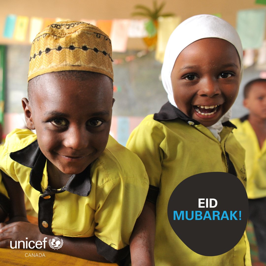 Eid greetings to everyone who is celebrating today with their loved ones. Together, let's continue spreading hope and kindness #ForEveryChild around the world.