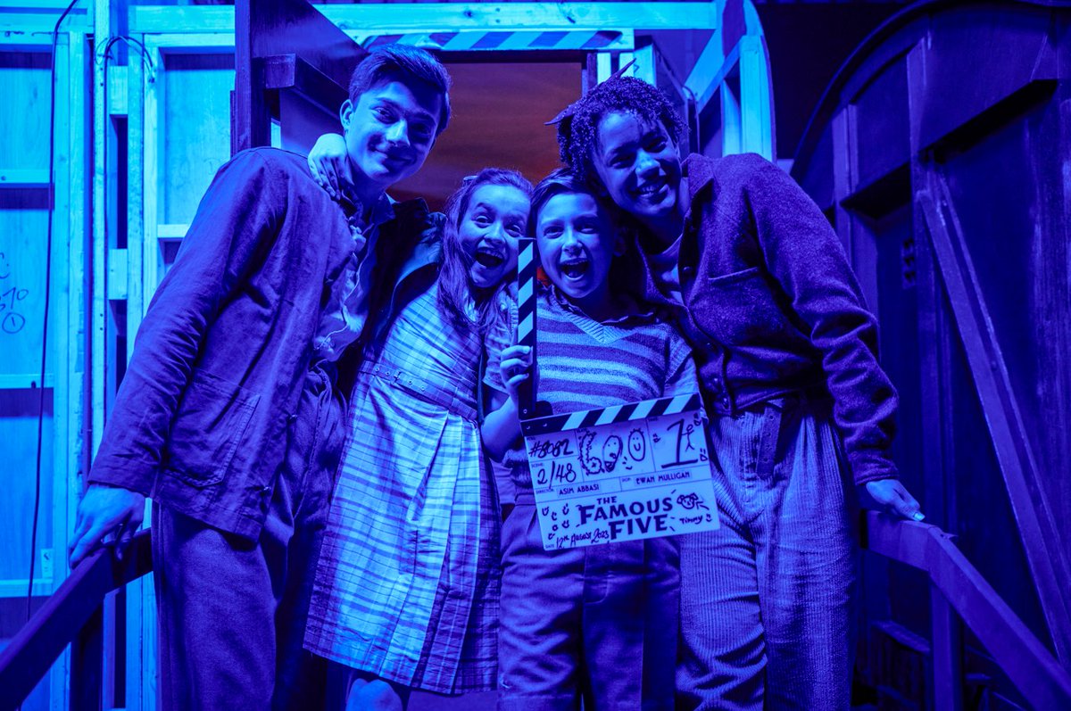 Moonagepictures's tweet image. We had an absolute blast working on the latest episode of The Famous Five, "The Peril on the Night Train"!

Check out some fantastic shots we captured of the cast and crew filming episode 2!
- 
#MoonagePictures #TheFamousFive