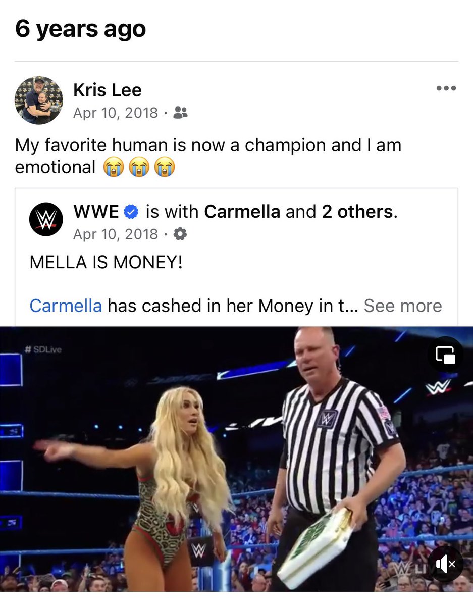Can’t believe this was 6 years ago. @CarmellaWWE’s cash in stressed me out so much 😂 Miss you Mella 🥹🫶🏼
