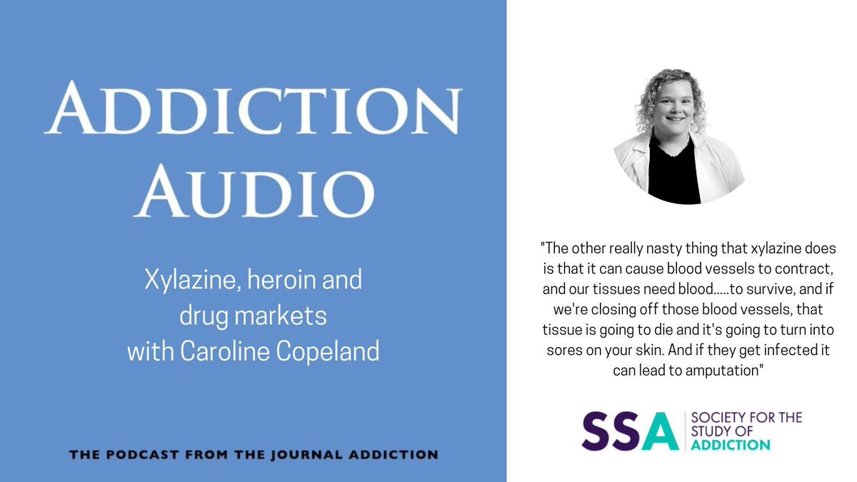 In this episode of Addiction Audio, @ben_scher1 talks to Dr Caroline Copeland about xylazine, drug related deaths and European drug markets. Listen here: buff.ly/3PTxgc4 #OpenScience