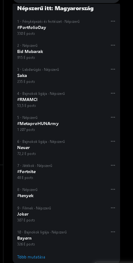 rolandsarkadi's tweet photo. #Hungary #Magyarország #X #trends lista 2024.04.10.

📷Links: https://t.co/uYDvVeOmo7

#PortfolioDay Eid Mubarak Saka #RMAMCI #MetaproHUNArmy Neuer #Fortnite #tenyek Joker Bayern | #sarkadiroland #rolandsarkadi #Hungarian #Europe #Earth #Magyar #news #hot #Eu #Hongrie #fy #fyp https://t.co/4Me68NvVgA