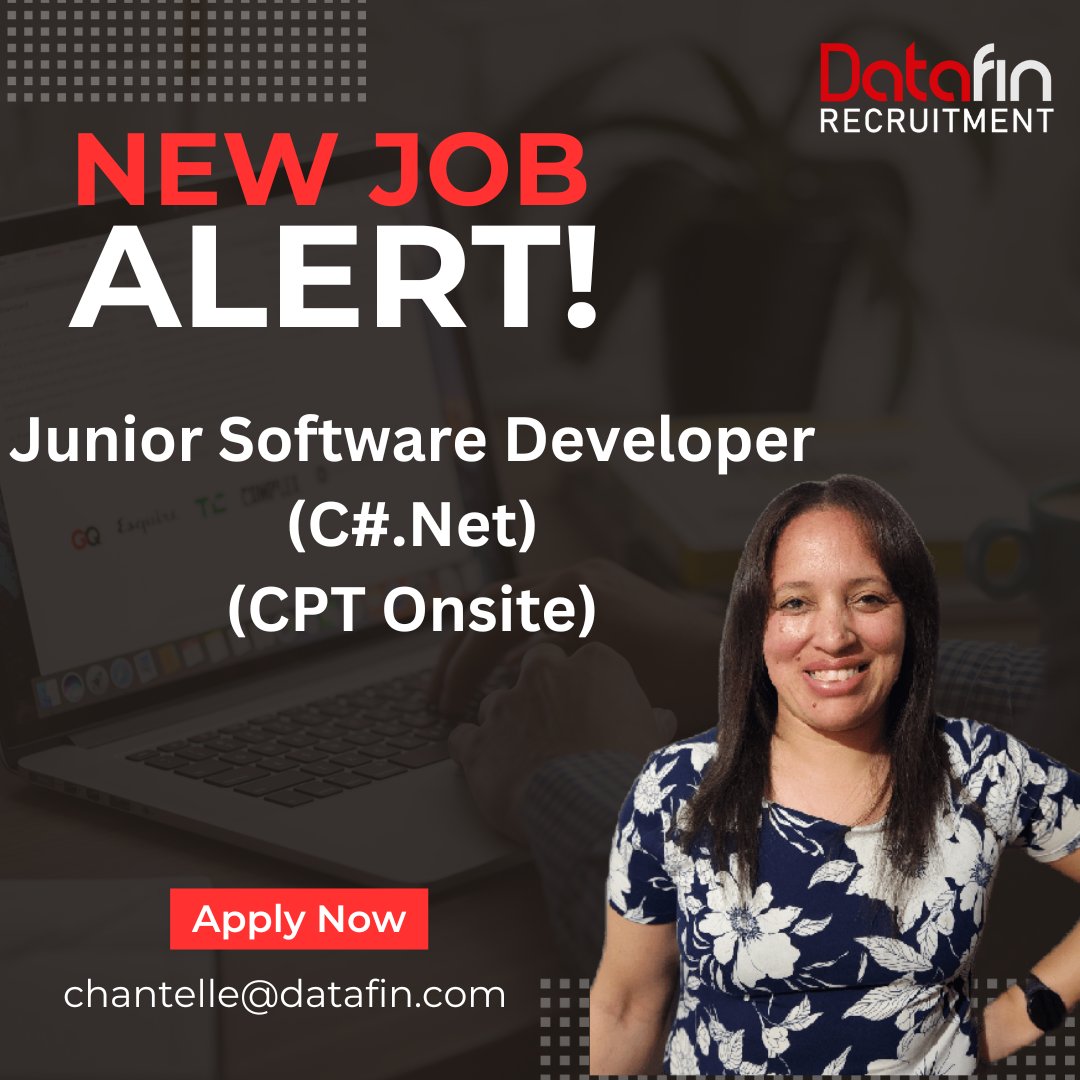 DatafinSA's tweet image. Exciting opportunity available for an ambitious Junior Software Developer to join a provider of world-class Outsourced and Incident Management Services based in Tokai. 

Apply Now - datafin.com/job/junior-sof…

#jnrsoftwaredeveloper #csharpdotnet #ssrs #linq #git #datafinrecruitment