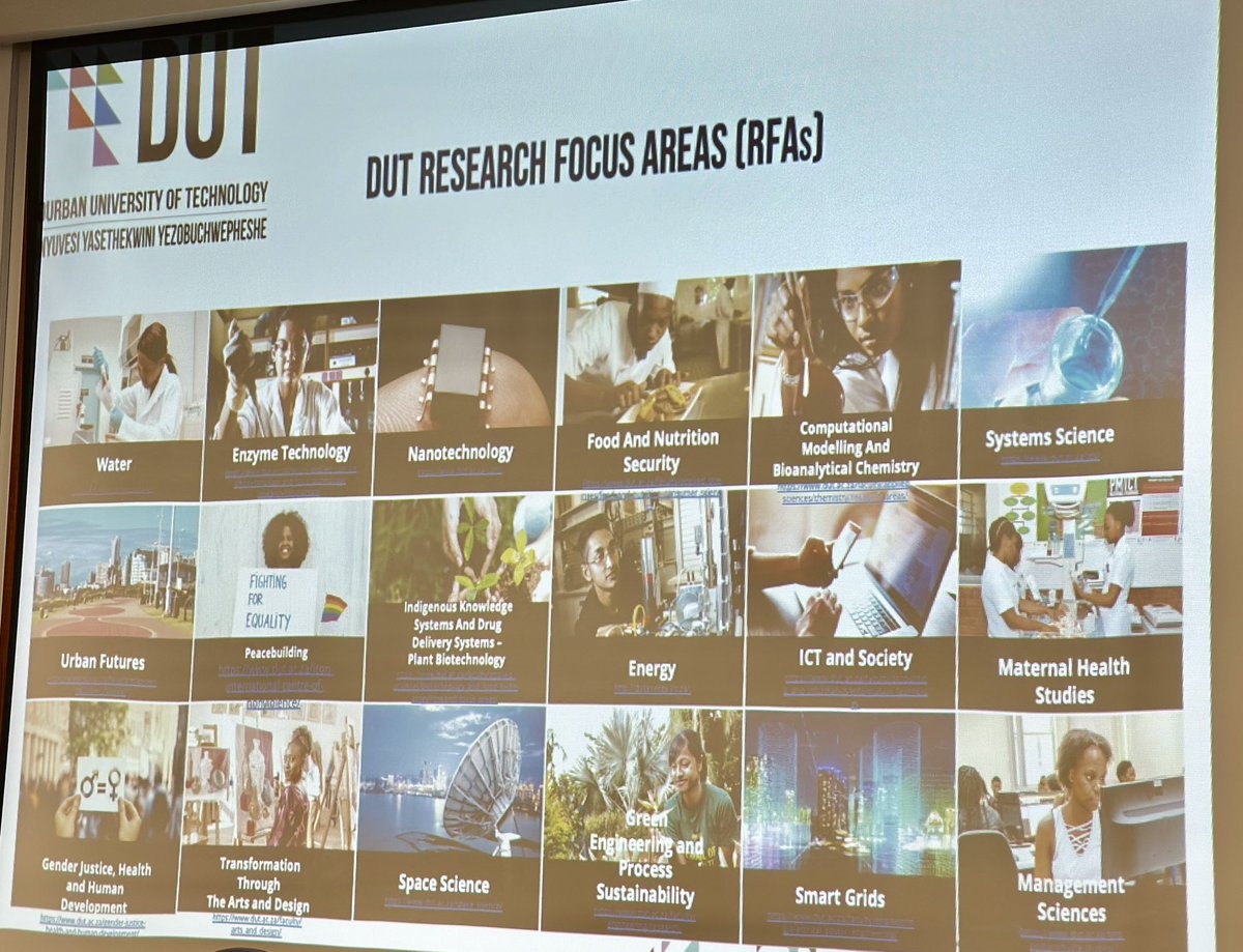 Areas of common interest between <a href="/DurbanUni/">Durban Uni Of Technology</a> of Technology and universities in 🇨🇿 include joint research, exchange of students and staff, #Energy, #Composites, #NanoMaterials, #Biotech  or creative #Arts and #Culture 

<a href="/msmtcr/">MŠMT</a>