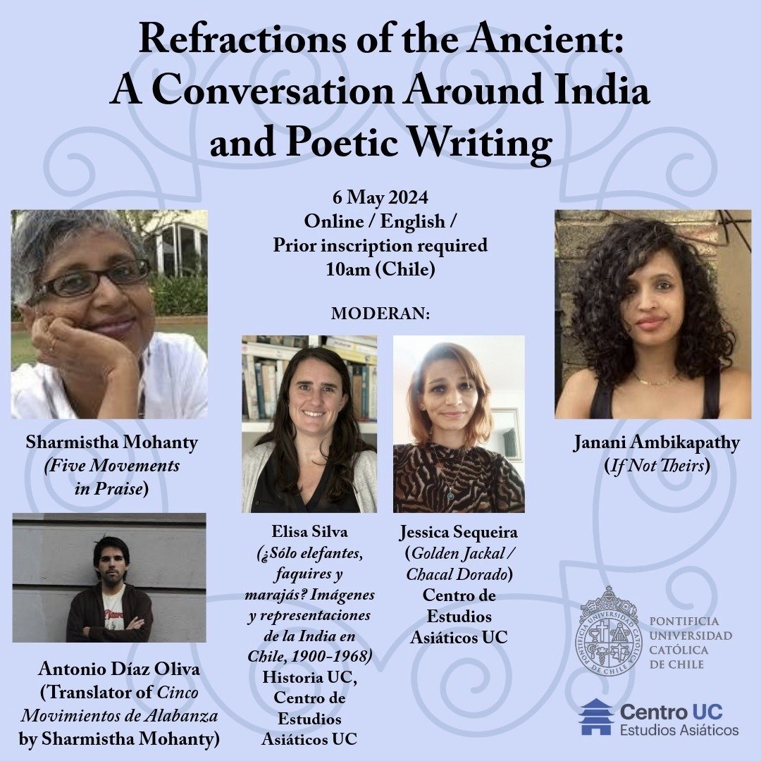 'Refractions of the Ancient: A Conversation Around India and Poetic Writing' Amazing event coming up chatting with Janani Ambikapathy, Sharmistha Mohanty, Elisa Silva and Antonio Díaz Oliva, all welcome 🌿 docs.google.com/forms/d/e/1FAI…