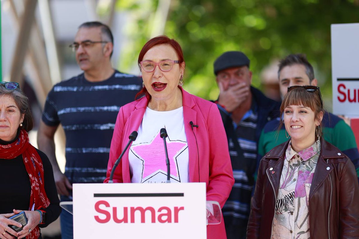 Esta mañana, en Sopela, nuestra candidata por #Bizkaia , @CarmenMunozL, ha desgranado las propuestas de la coalición en el ámbito del feminismo y los cuidados #Estutiempo #EuskadiBerria Vota #Sumar