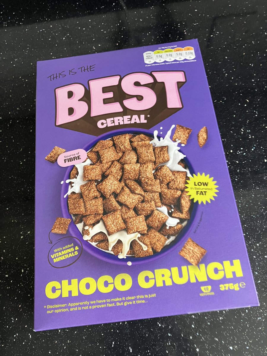 Actually quite enjoyed the Caramel Gold @_bestbreakfasts cereal. Now for the Choco Crunch! 🥣