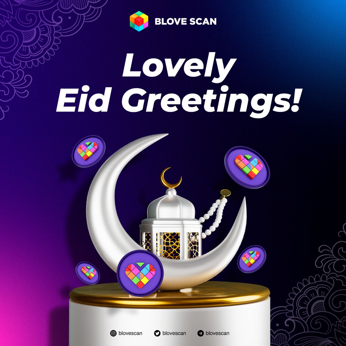 BLOVE SCAN wishes you a happy and prosperous Eid-ul-Fitr 🌙 May Allah's blessings light up your path and lead you to happiness and success. May you be filled with joy and blessings!⚡