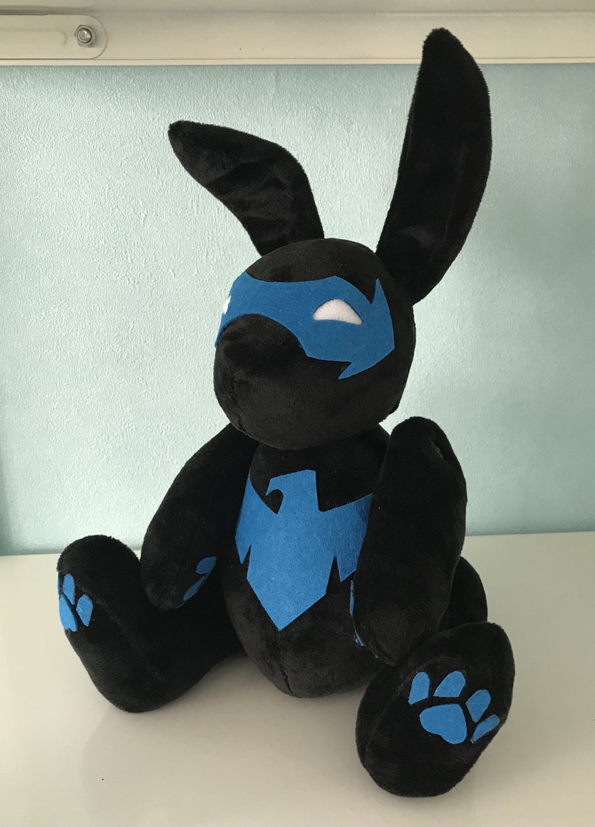 And this Nightwing will go to @hehechlorny #dickgrayson #dc #nightwing #plushie #handmade