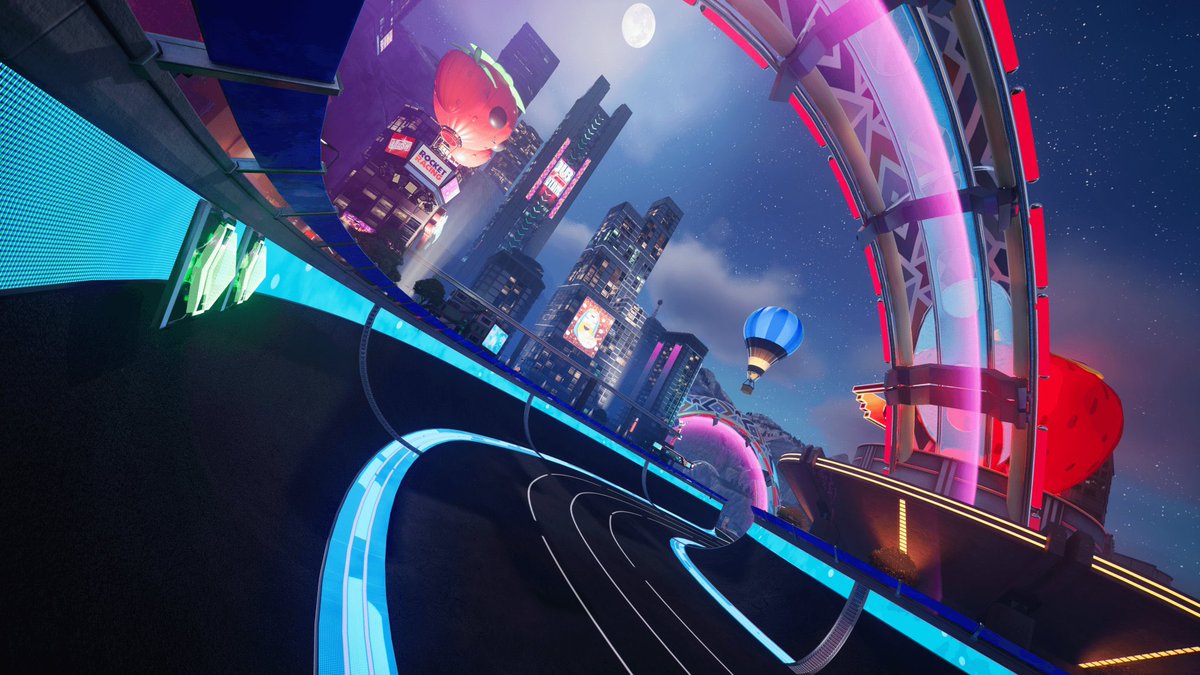 5 new tracks in S1 of Rocket Racing in Fortnite: - Jackrabbit - Tri City - Conduit - Delirium - Slap Happy