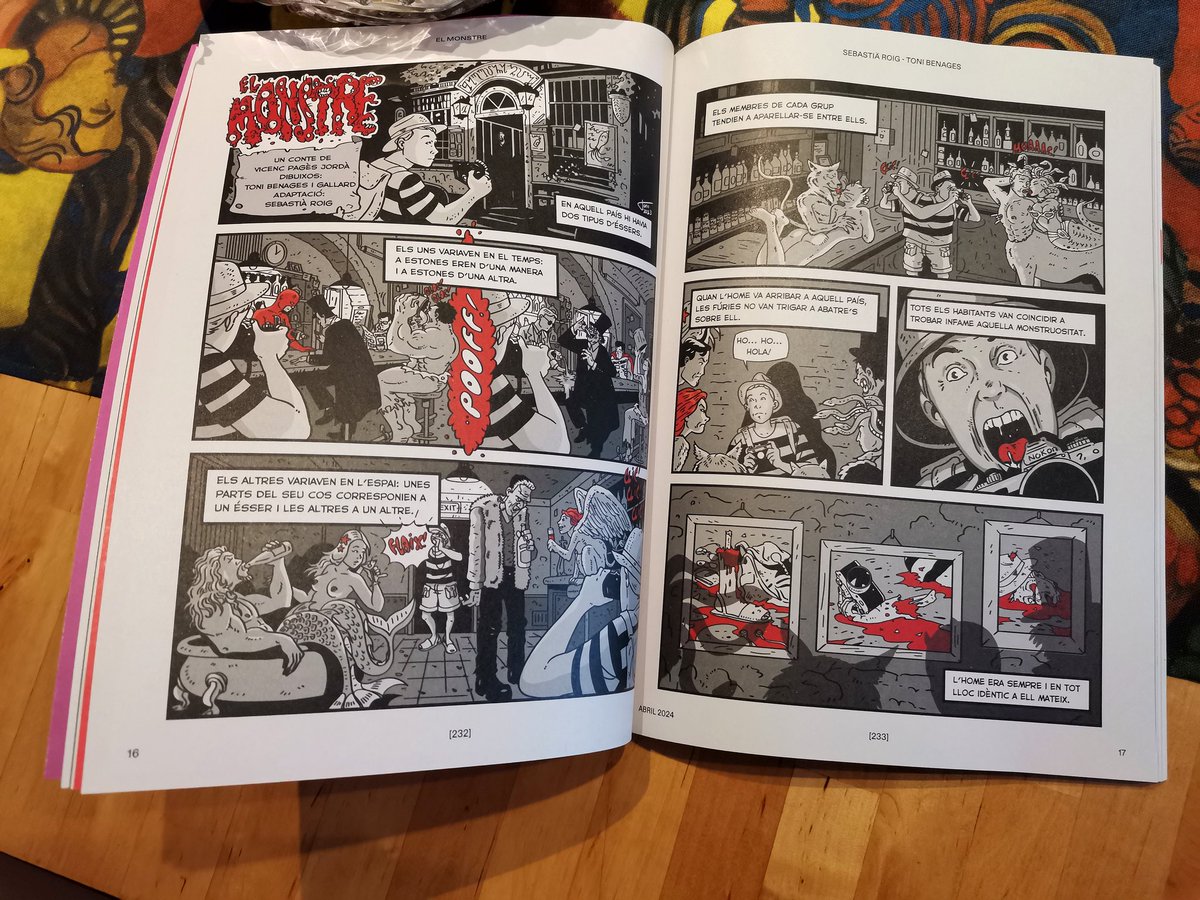 Al @serra_dor d'abril, hi trobareu un article meu sobre @WhistPlayers i els còmics 🗨️ I l'adaptació d'un dels seus contes, dibuixada per @tonibenages 🗨️ Supersatisfets per la iniciativa de la revista 🗨️