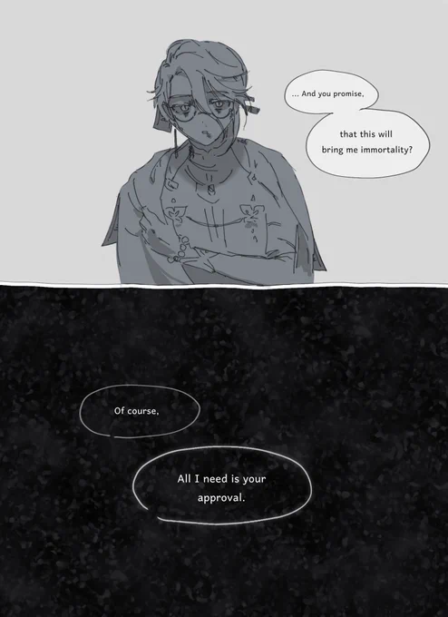 💭 thinking of a situation in which baizhu must choose between a contract in exchange for immortality, or immediately death 