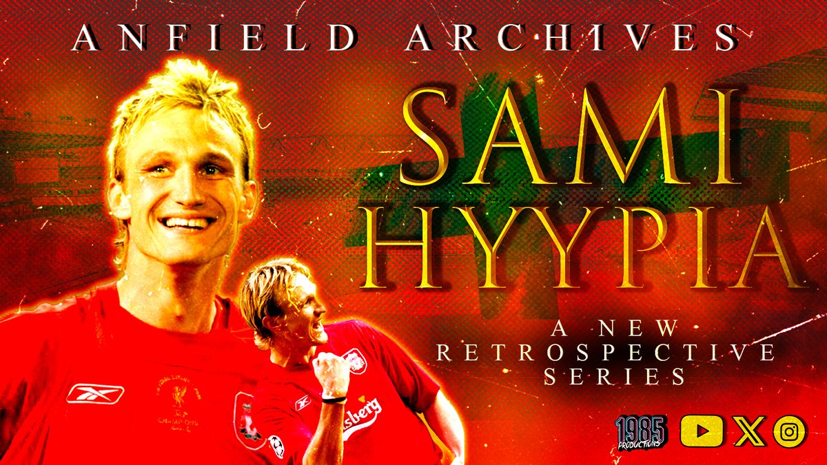 🚨| NEW PROJECT I am working on a new series called 'Anfield Archives' where I look back at the careers of former Liverpool players. The first episode will be about Sami Hyypia which will be released soon.