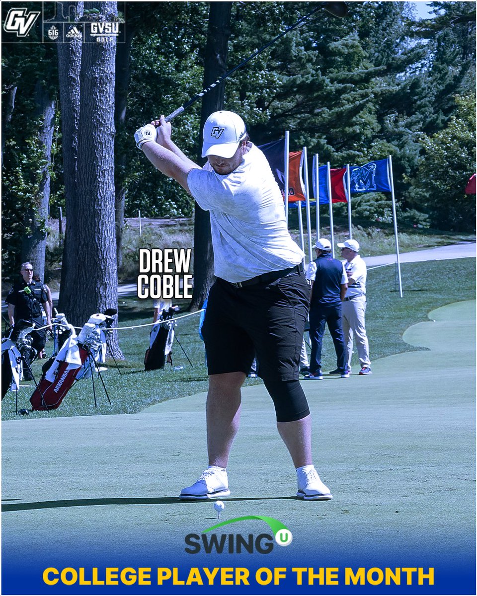 Congratulations to Drew Coble on being named March’s @swinguapp Division II National Golfer of the Month! #AnchorUp