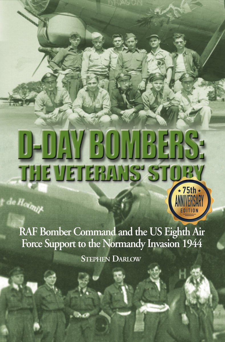 #OTD 80 yrs ago pilot Dennis Field flew his Stirling on op to supply the Resistance, one of least recognised contributions by Bomber Command to success of #DDay. Link to extract from my book D-Day Bombers recounting dramatic events that night stevedarlow.com/2024/04/10/d-d… #DDay80