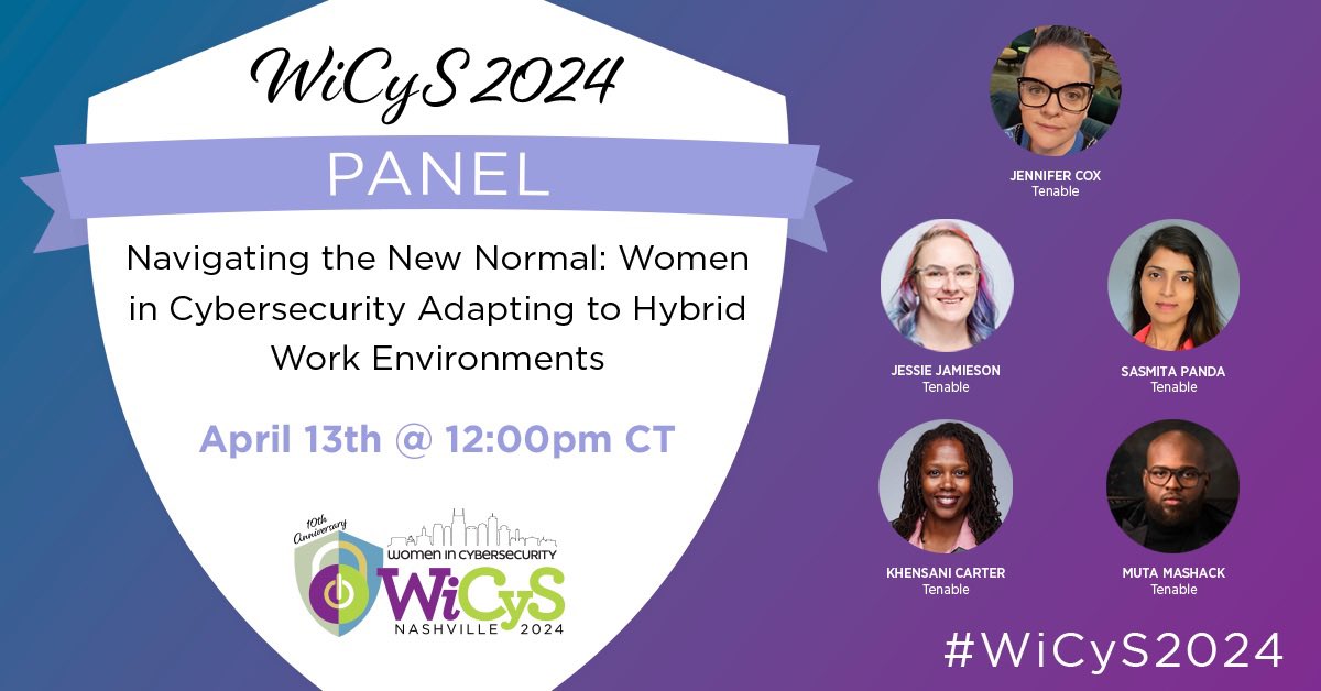 🛫 I’m headed to #wicys2024 this morning! Come see our panel on navigating hybrid working environments on Saturday! If you’re at the con, let me know! @WiCySorg #womenincyber