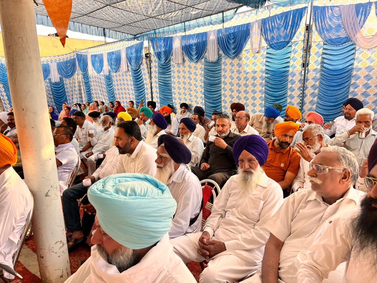 Addressed a well attended meeting of party workers at village Asmanpur in Ropar assembly constituency regarding parliament elections 2024. Thanks to all the leaders & workers for making the event a success.