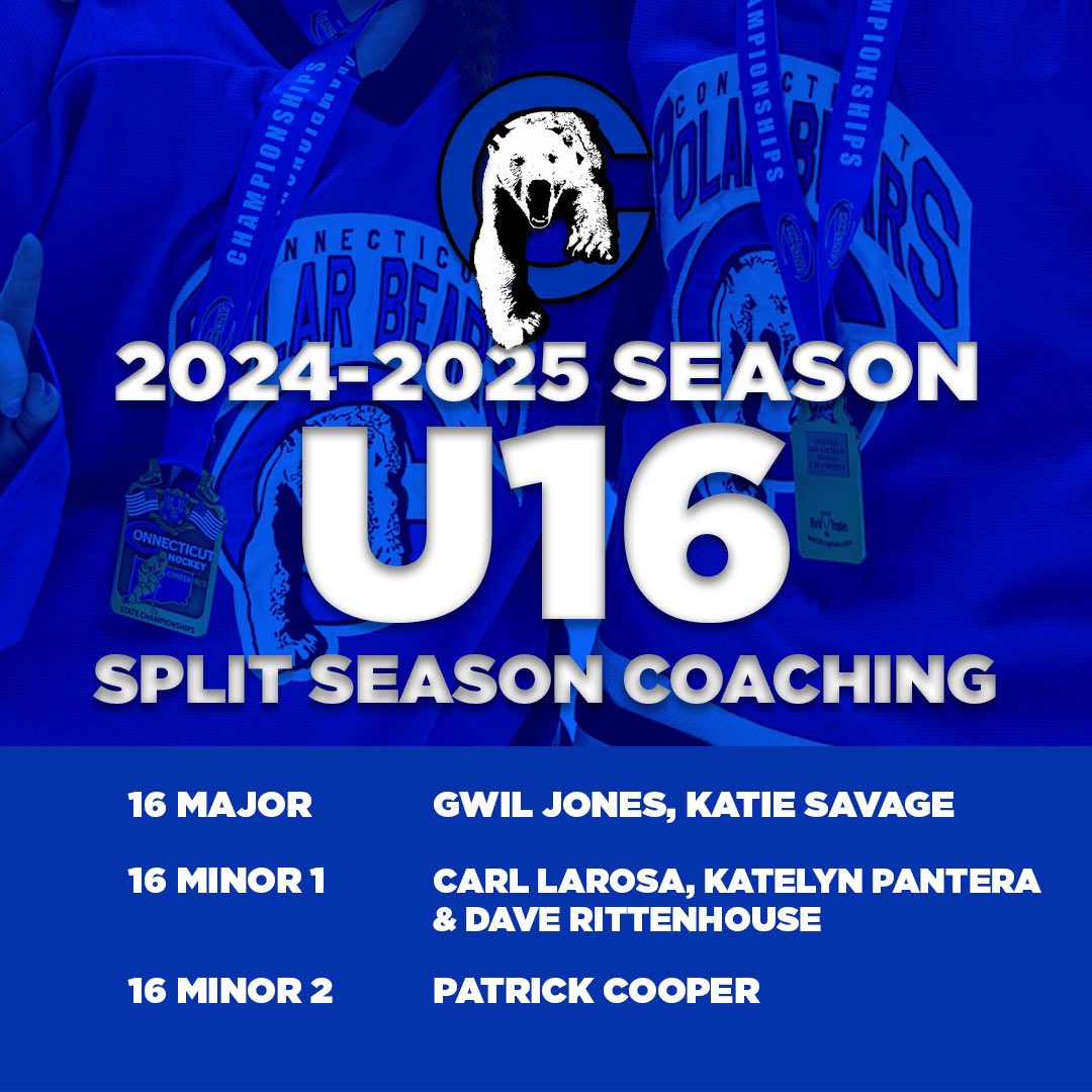 Pleased to announce our U16 Split Season Coaching Staffs #rollbears