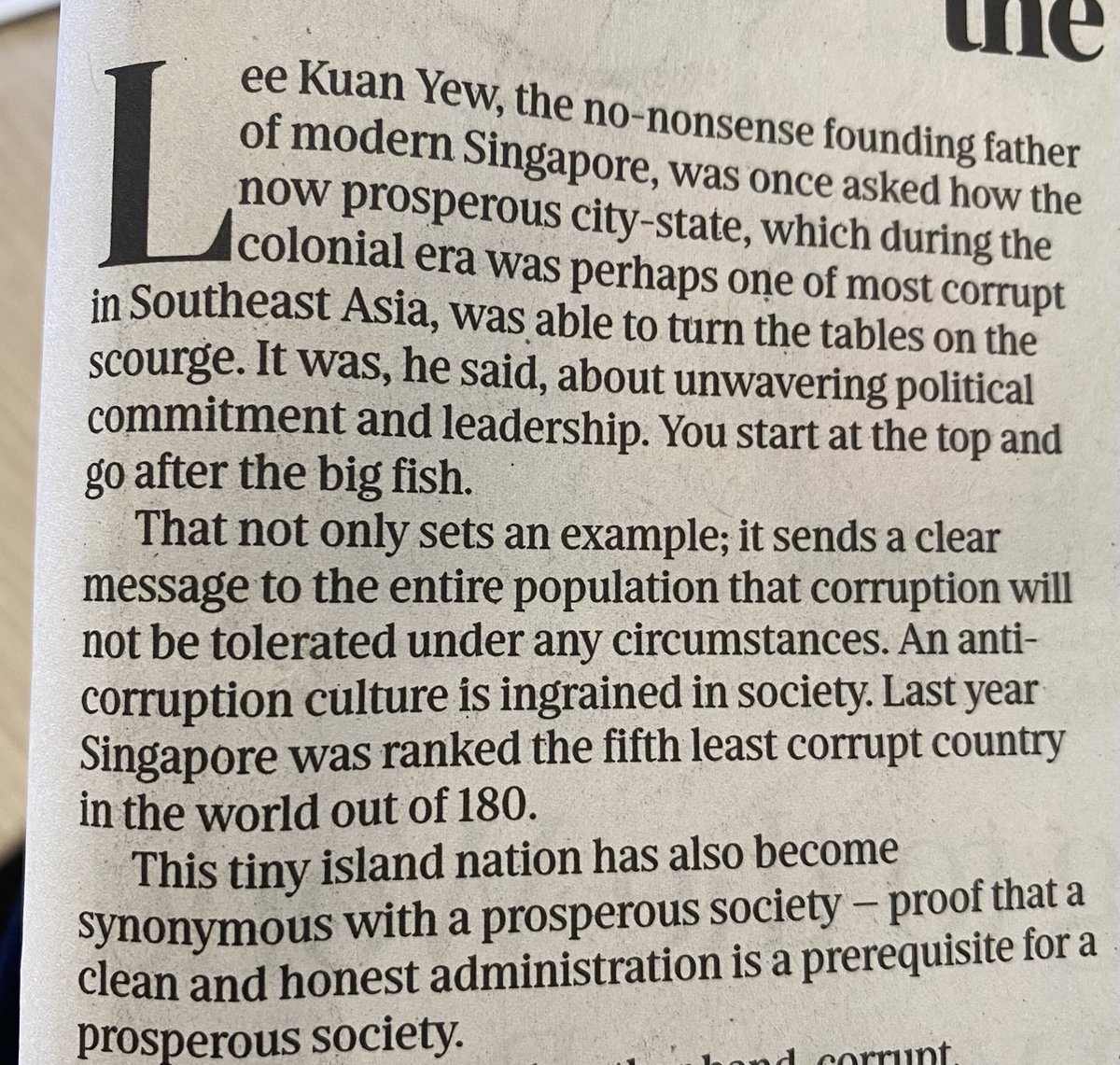 Sharing this intro lines by ⁦@mthombothi⁩ from his ⁦@SundayTimesZA⁩ March 31 opinion piece. Next time ⁦@ZANUPF_Official⁩ says it is serious about ending corruption please remember these lines and then decide what to believe.