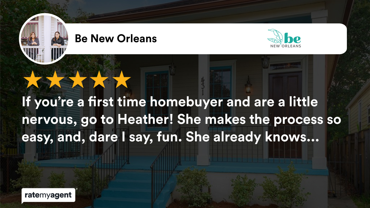 Our team’s latest RateMyAgent review in New Orleans ★★★★★ ... #realestate #BeNewOrleans rma.reviews/1OUpc4qCWzLI