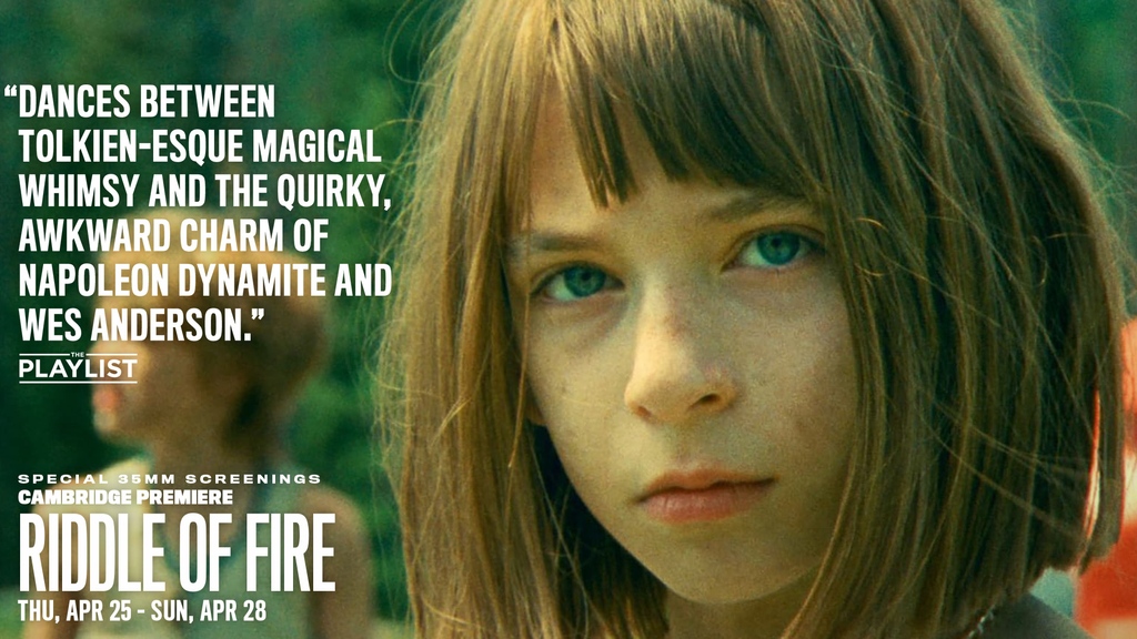 Coming Soon • A neo-fairy tale in the style of those great Amblin Pictures adventures of the '80s but shot through with an extremely contemporary sense of place, RIDDLE OF FIRE is tailor made to be a cult hit. Premiering Apr 25–28 on 35mm! brattlefilm.org/movies/riddle-… @YellowVeilPics