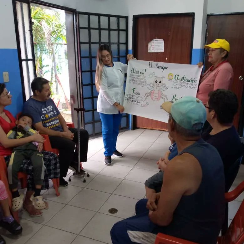 En Torbes activos con la prevención del dengue, durante la mañana de este martes, el equipo médico, de enfermería y estudiantes de la Universidad de Ciencias de la Salud, participaron en sesiones educativas sobre la prevención y control del dengue @NicolasMaduro @MagaGutierrezV