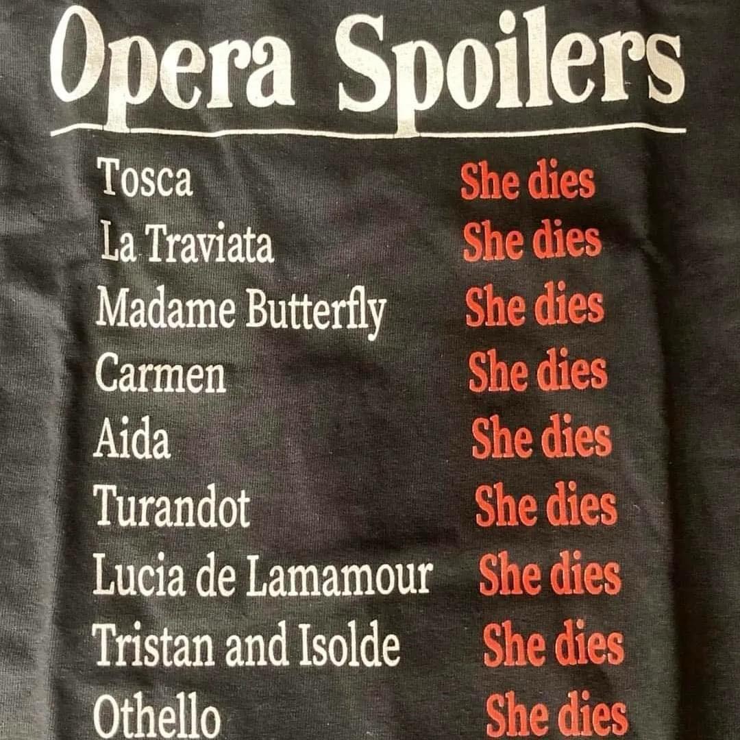 Não só em óperas...