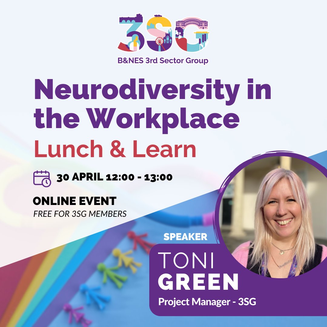 Join us for an enlightening Lunch & Learn session on Neurodiversity in the Workplace!🧠 Let's explore how embracing neurodiversity can enrich our teams & foster a more inclusive work environment. 🗓️30 April, 12:00 - 13:00 🆓Free for 3SG members 🔗Register: bit.ly/3Q18HtJ