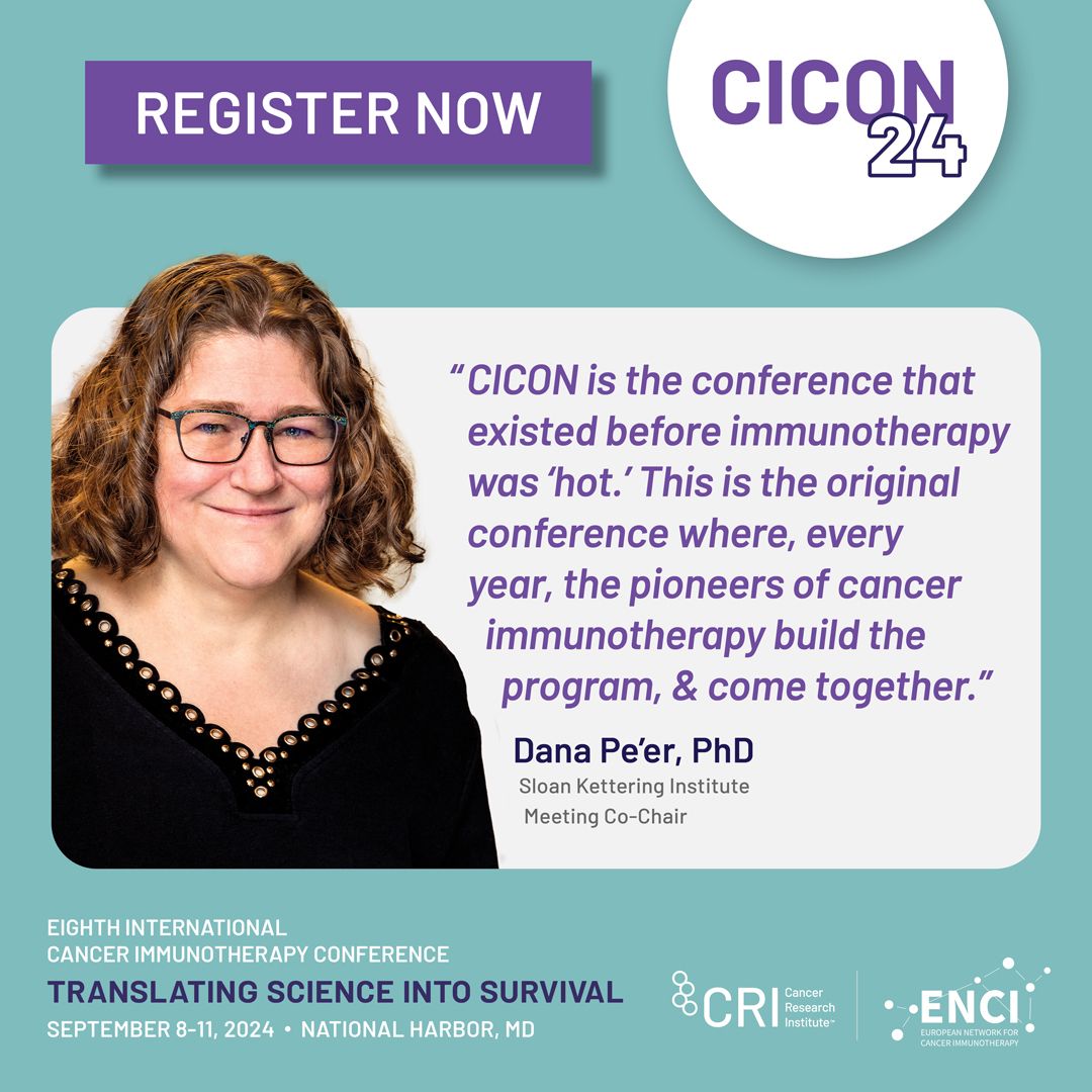 #CICON24 isn't just a conference- it's a prime networking opportunity to connect with experts and peers. Register today to attend the Eighth International Cancer Immunotherapy Conference: Translating Science into Survival, held from September 8-11, 2024: bit.ly/49Bceq8