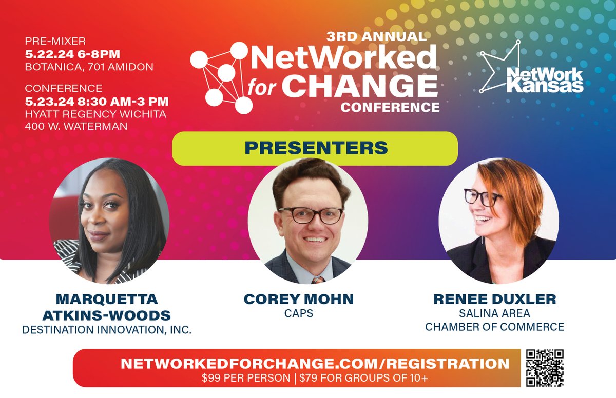 This year's focus on Transformative Change will leave attendees of the 3rd Annual NetWorked for Change conference even more amped to improve communities all throughout the state. NetWorked is THE place to make significant connections to generate change. 🔗 networkedforchange.com/registration
