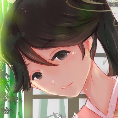 houshou (kancolle) 1girl solo long hair looking at viewer smile black hair closed mouth  illustration images