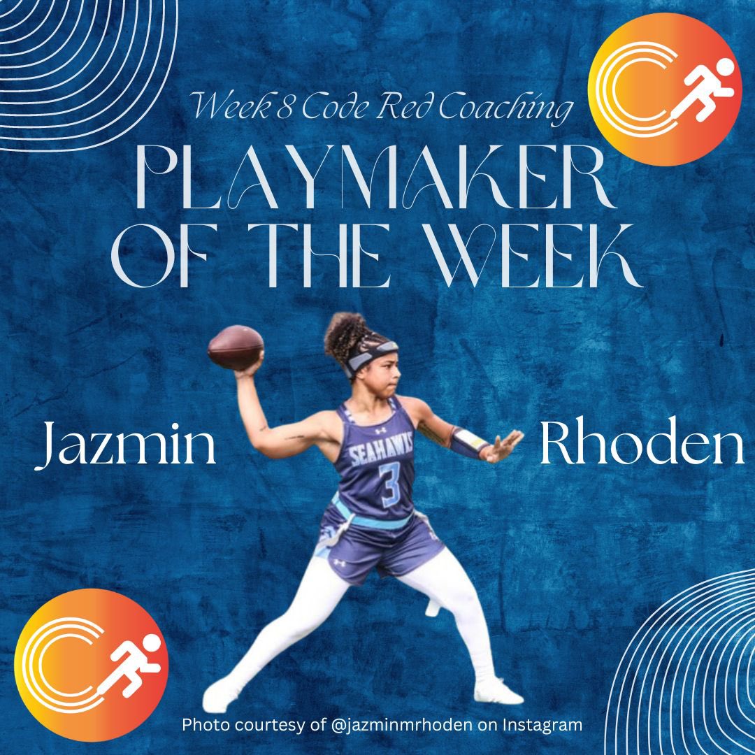 Kudos to @jazmin_rhoden on an MVP-like day last week that earned her @CodeRedPerform1 Playmaker of the Week! Full details on episode 352