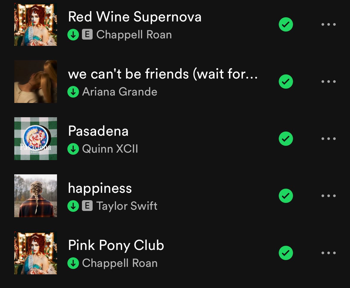 Top 5 on repeat ✨