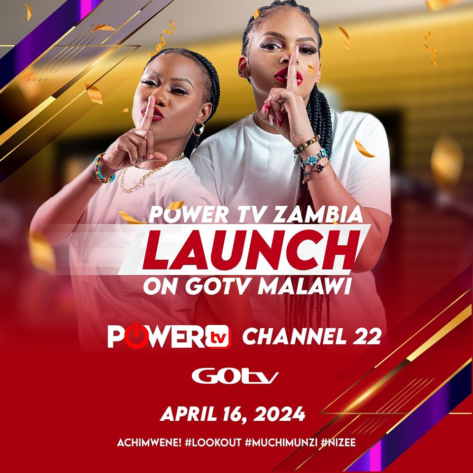We are counting down to April 16, 2024 as we launch on GOtv Malawi. Ba Malawi be sure to catch us on Channel 22 Muchimunzi Nizee. Tune in: DSTV Ch 278 | GOTV Ch 19 | MyGOTV App | DSTV Now App #NdiseTiliko #MuchimunziNizee #PowerKuchalo