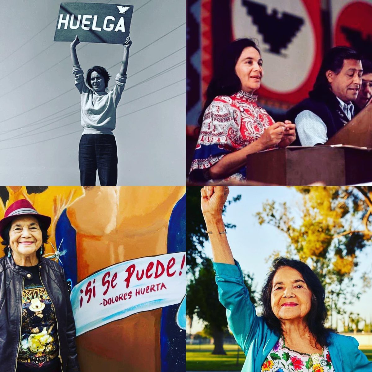 Feliz Cumpleaños Dolores Huerta! Happy 94th Birthday! “Every moment is an organizing opportunity, every person a potential activist, every minute a chance to change the world”. #SiSePuede ✊🏽