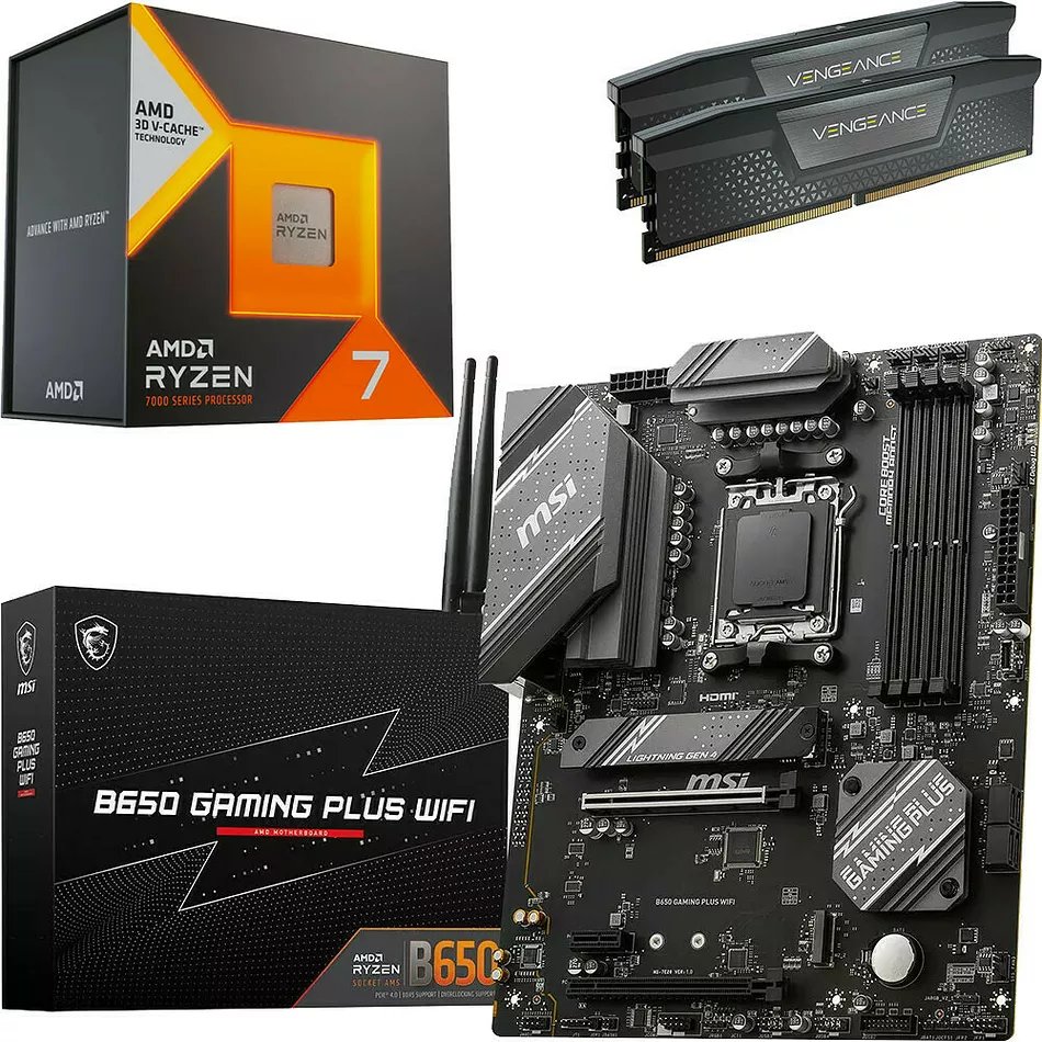 Kit évo au top pour jouer, en belle promo avec le code SYLENS ! topachat.com/pages/detail2_… ➡ Ryzen 7 7800X3D ➡ B650 GAMING PLUS WIFI ➡ DDR5 32 Go