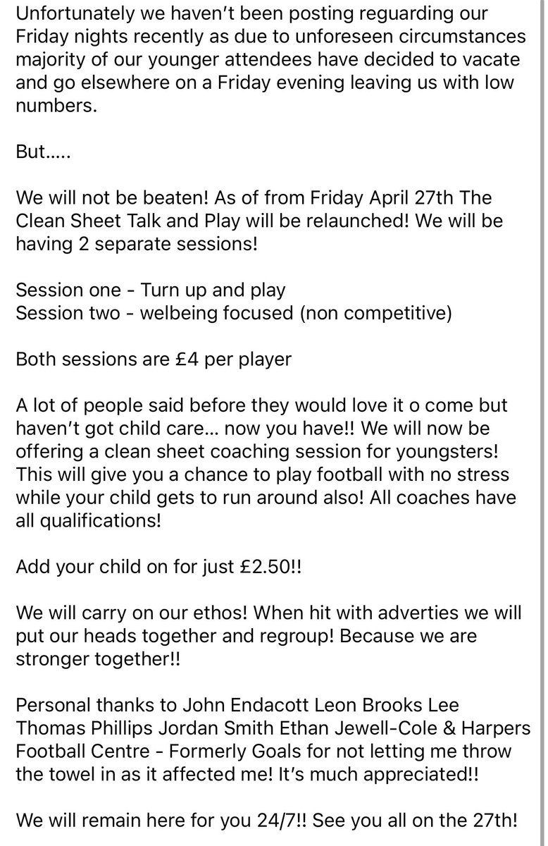 The Clean Sheet tweet media