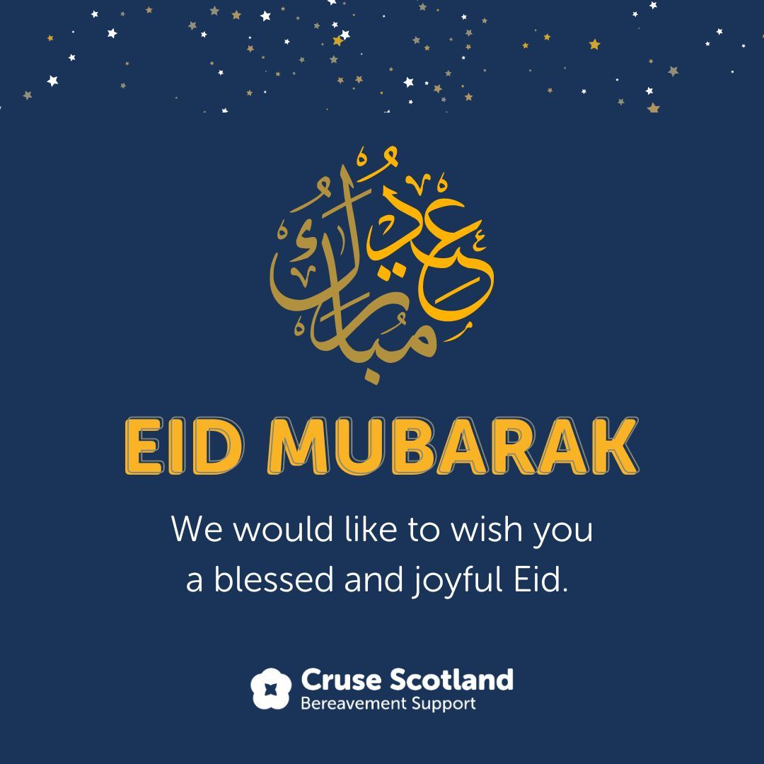 Eid can be a difficult time for many as it can trigger memories of family members who are no longer with us. If you are struggling emotionally, please phone our free bereavement helpline today on 0808 802 6161. We are open until 8pm this evening.