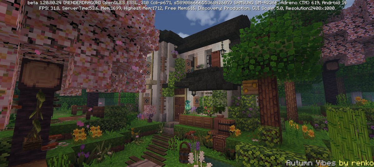 Daylight_Fought's tweet photo. Mossy Meadows of the valley,

Made this cute world ,in this world there are two towns there is this cute cherry blossom one and a oak one, but some of them are unfinished because i'm too lazy to continue it. 

#Minecraftbuilds #aesthetic #Mizunocraft #Mcpe https://t.co/M6bR5KxCIB